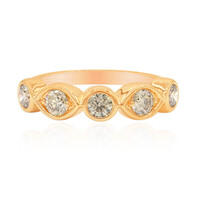 Anillo en oro con Diamante rosa de Francia de Argyle SI1