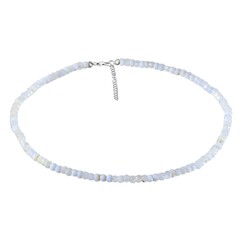 Collar en plata con Calcedonia azul