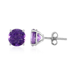 Pendientes en plata con Amatista de Zambia