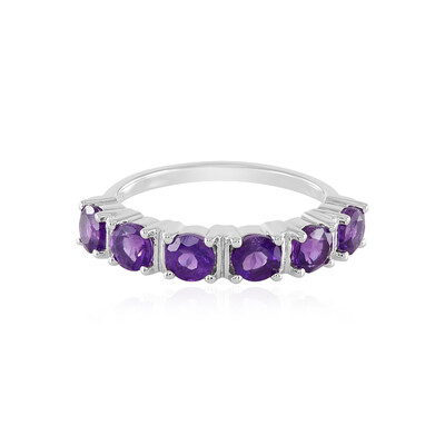 Anillo en plata con Amatista