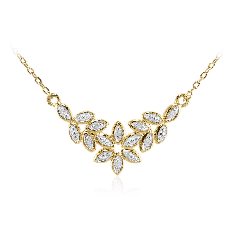 Collar Single Diamond De Plata Bañado En Rodio · Singularu