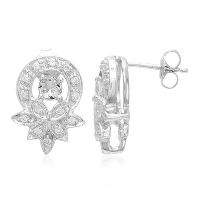 Pendientes en plata con Berilo del Himalaya