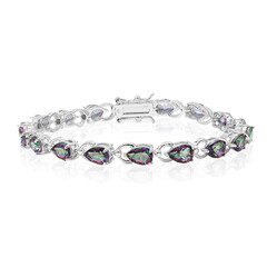 Brazalete en plata con Cuarzo místico