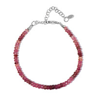Brazalete en plata con Turmalina rosa
