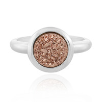 Anillo en plata con Ágata plateada brillante