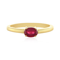 Anillo en plata con Rubí de Madagascar