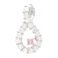Colgante en plata con Zafiro Padparadscha