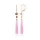 Pendientes en plata con Calcedonia lavanda (KM by Juwelo)