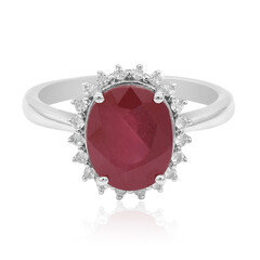 Anillo en plata con Rubí de Madagascar