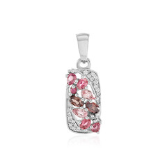 Colgante en plata con Turmalina rosa