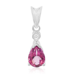 Colgante en plata con Topacio Flamingo