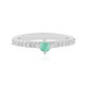Anillo en plata con Esmeralda de Colombia