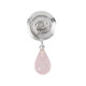 Colgante en plata con Cuarzo rosa