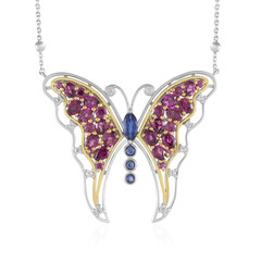 Collar en plata con Rodolita (Dallas Prince Designs)