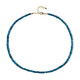 Collar en plata con Apatita azul neón