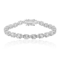 Brazalete en plata con Topacio blanco