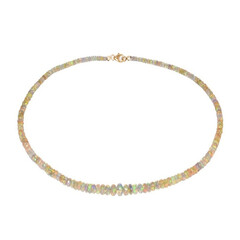 Collar en oro con Ópalo de Welo