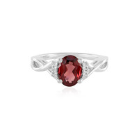 Anillo en plata con Granate de Mozambique