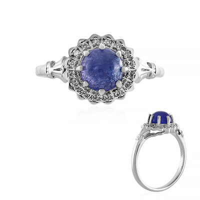 Anillo en plata con Tanzanita