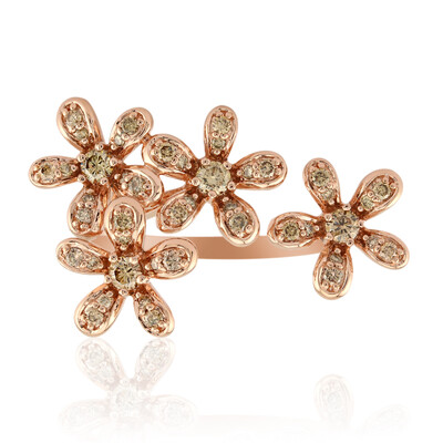 Anillo en oro con Diamante rosa de Francia de Argyle SI1 (Annette)