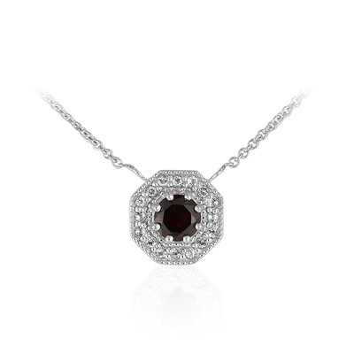 Collar en plata con Granate de Mozambique