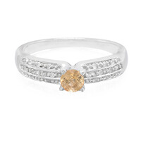 Anillo en plata con Zafiro amarillo