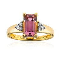 Anillo en oro con Diáspora rosa (AMAYANI)
