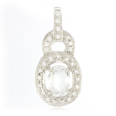 Colgante en plata con Turmalina cuprífera