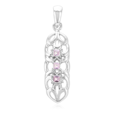Colgante en plata con Zafiro de Ceilán rosa