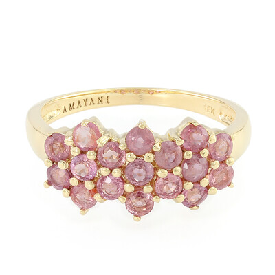 Anillo en oro con Zafiro Padparascha no calentado (AMAYANI)