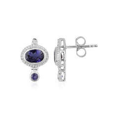 Pendientes en plata con Iolita
