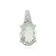 Colgante en plata con Amatista verde