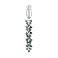 Colgante en plata con Diamante fantasía