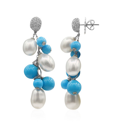 Pendientes en oro con Turquesa (Estée Collection)