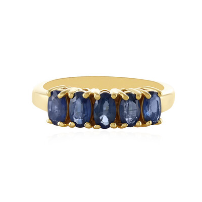 Anillo en plata con Zafiro azul