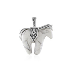 Colgante en plata con Howlita (Desert Chic)