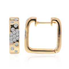 Pendientes en oro con Diamante SI1 (G)