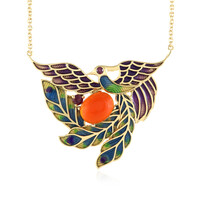 Collar en plata con Cornalina (Adela Silber)