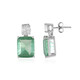 Pendientes en plata con Fluorita verde
