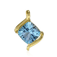 Colgante en plata con Topacio azul cielo