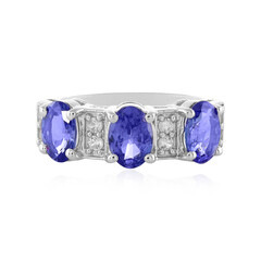Anillo en plata con Tanzanita