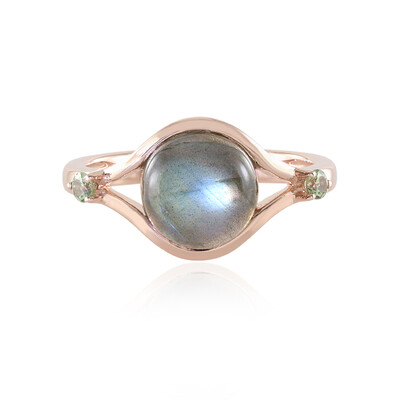 Anillo en plata con Labradorita verde de Maniry (KM by Juwelo)