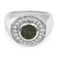 Anillo en plata con Moneda Antiguo mito de la ofrenda de la viuda - Estrella