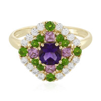 Anillo en oro con Amatista de Zambia (Adela Gold)