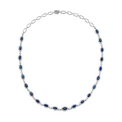 Collar en oro con Zafiro de Ceilán (CIRARI)