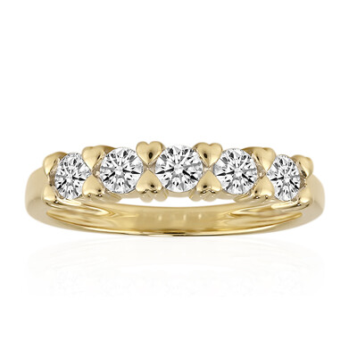 Anillo en oro con Diamante IF (D) (Annette)