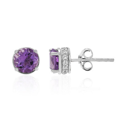 Pendientes en plata con Amatista