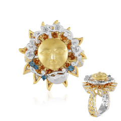 Anillo en plata con Citrino de Madeira (Gems en Vogue)