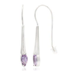 Pendientes en plata con Amatista Rosa de Francia