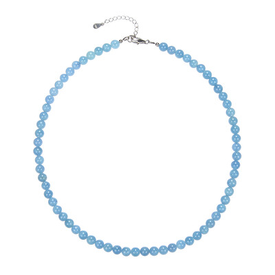 Collar en plata con Aguamarina